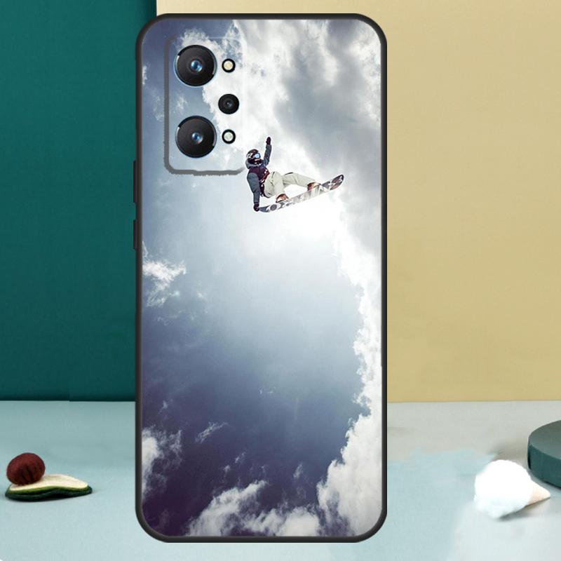 Cool Sports Snowboarding For Realme 13 12 10 11 14 Pro Plus GT 6 5 6T GT7 Pro C55 C53 C51 C21Y C25S C75 C67 C61 Case