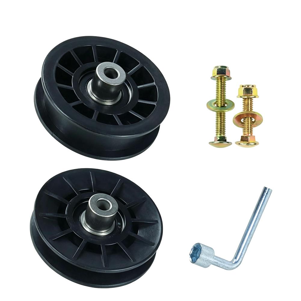 2026 Lawn Mower Idler Pulley Set 532194326 532194327 For Husqvarna= CTH126 YTA24V48 Craftsman= Tractor Parts Replacement Kit