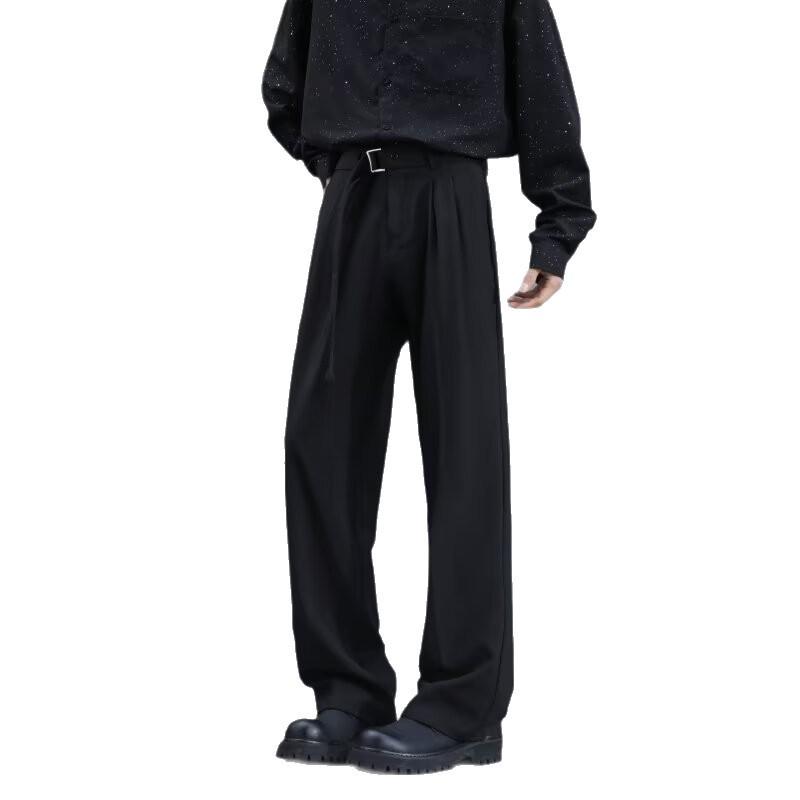 American Retro Pendant Pants Men's Summer Cleanfit Loose Casual Pants Premium Straight Wide-leg Pants