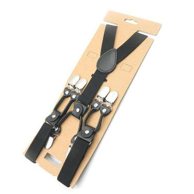 Universelle Hosenträger vom Typ Y mit 6 Clips für Männer und Frauen – 2,5 cm Hosenclips
