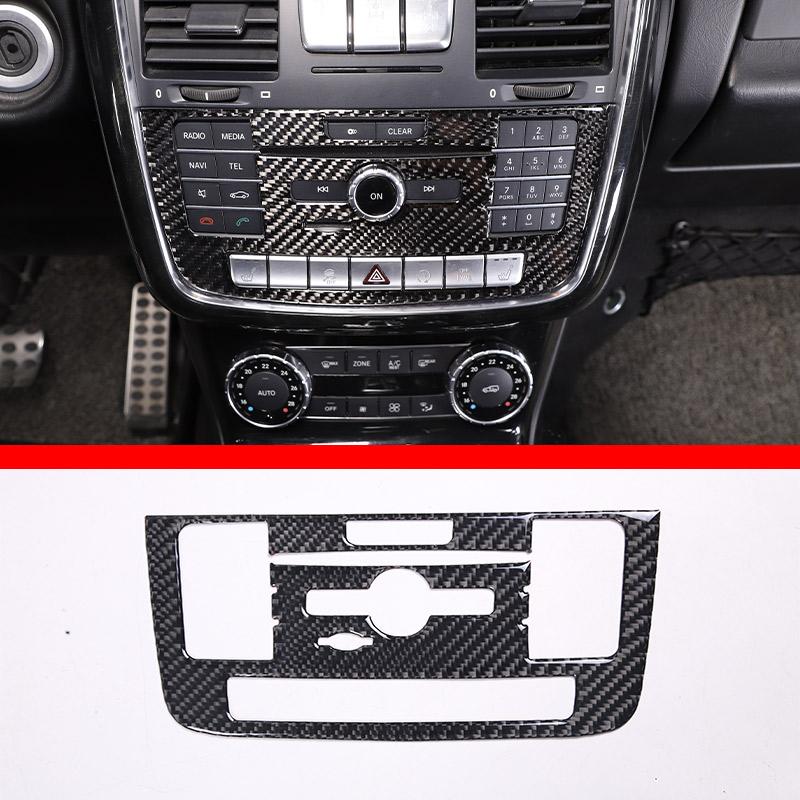Soft carbon For Mercedes Benz G class W463 2013-18 Car Air Outlet Door Handle Trim sticker Inner & Outer Decoration Accessories