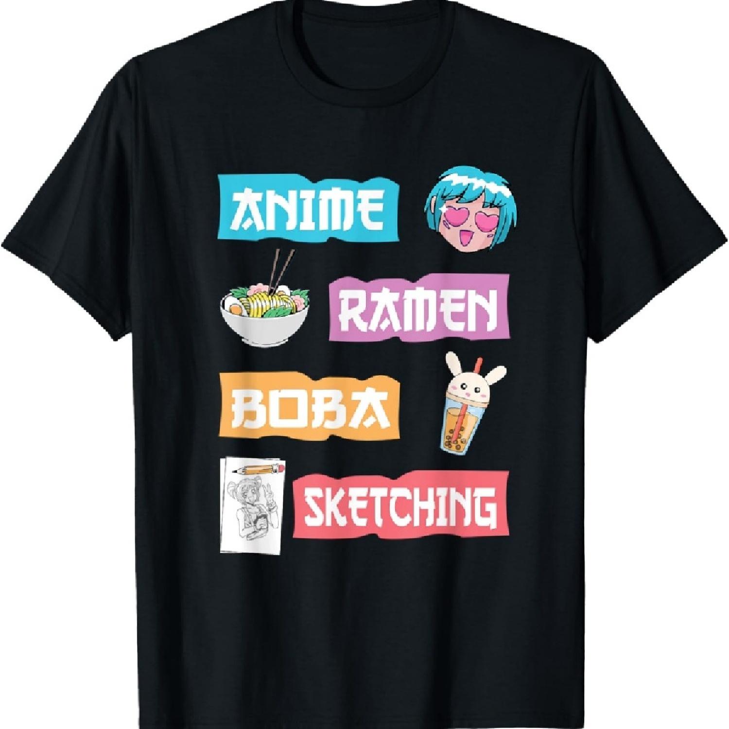 

Kawaii Anime Lover Merch Gift T-Shirt - Black - Unisex-Youth - Small - Short Sleeve - T-Shirt - Novelty T-Shirts XXXXXL чорний