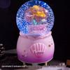Crystal Ball 8-Note Music Box with Snowflakes and Light-Up Feature – Ideal Birthday Gift for Girls, Children, and Best Friends