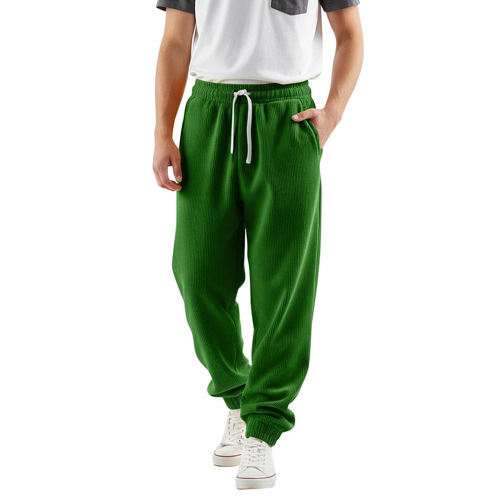 Men's Solid Color Loose Sweatpants Men's Casual Fashion Sweatpants