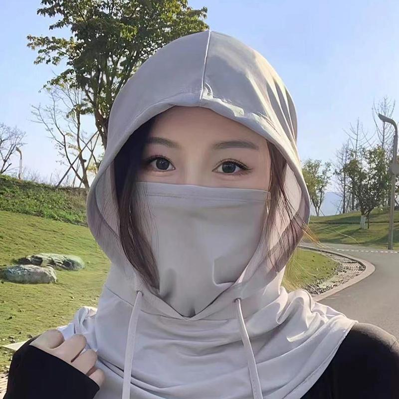 Upf 50+ Balaclava Men Women Face Mask Sun/Uv Protection Breathable Long Ice Silk Neck Covers For Cycling Motorcycle Fishing