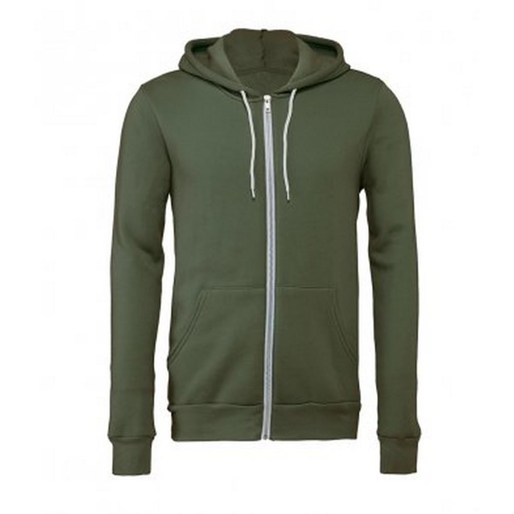 Bella + Canvas Adults Unisex Full Zip Hoodie