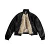 Men's Retro Pilot Leather Jacket: Mountain Eagle Cotton Winter Parka