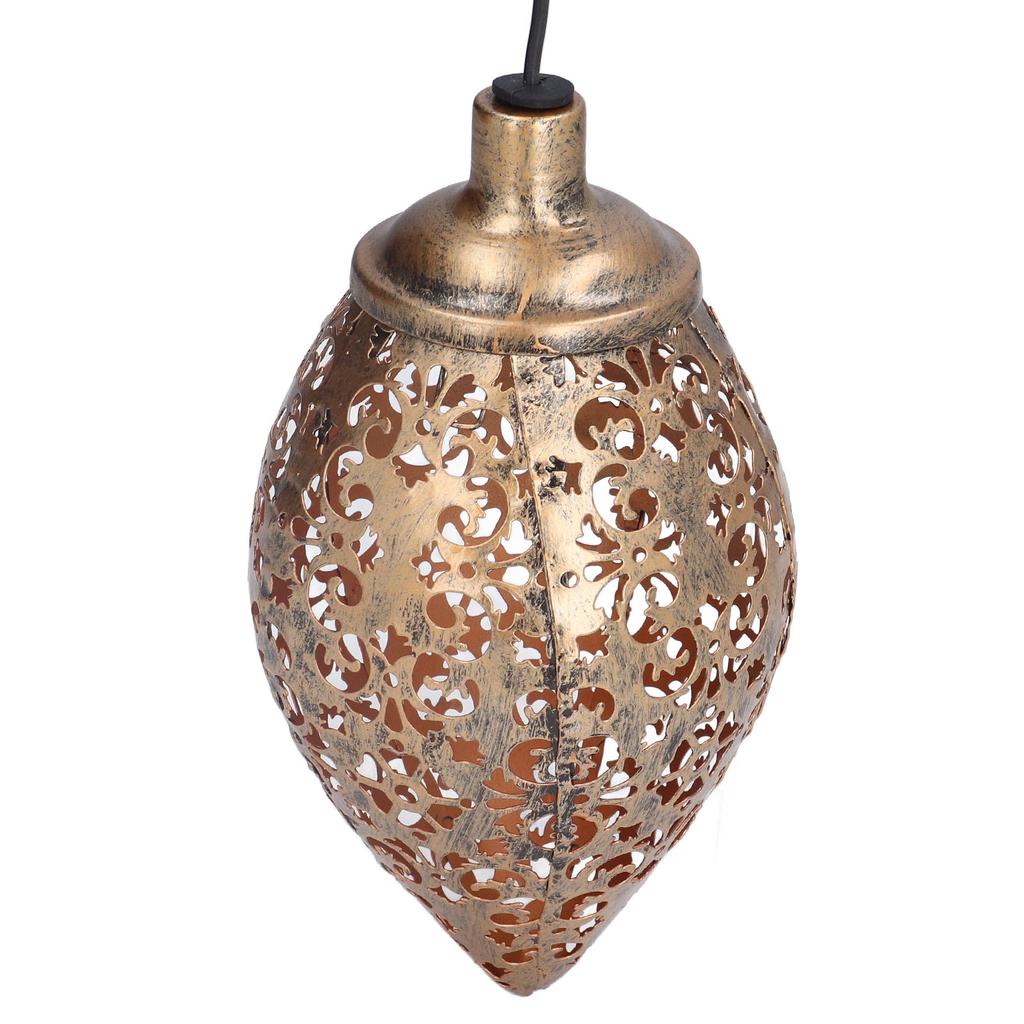 1,2V 0,5W Solar Schmiedeeisen Hohl Projektionslampe Außen Wasserdicht Solar Wassertropfen Kronleuchter