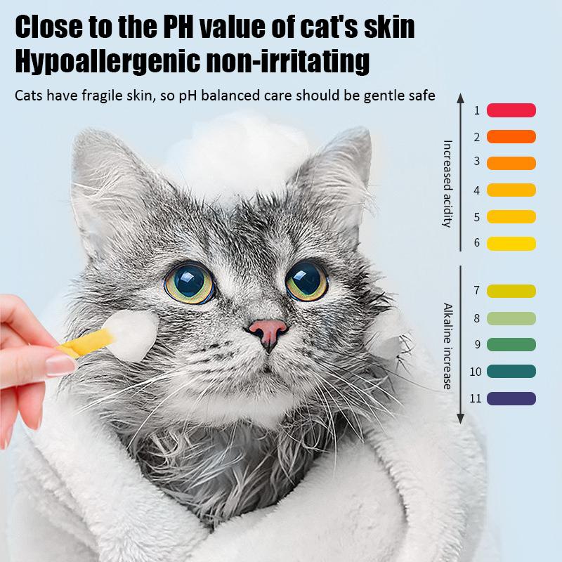 255ml Cat Shower Gel 2 in 1 Bactericidal Mite Deodorant Gentle Nourishing Hair Long Lasting Fragrance Pet Cleaning Care Products