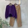 C S In The Room Women Wool Double Button Raglan Long Sleeve Knit Cardigan 4Color