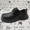 High-end Autumn Light-soled Business Leather Shoes Men's Cowhide Round Head Trend Fashion Casual Men's Leather Shoes