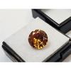 Orange Zircon Round Cut 6+ Ct Fabulous Certified Loose Gemstone