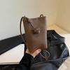 Solid Color Leather Shoulder Bag PU Leather Mini Summer Shoulder Bags Outdoor