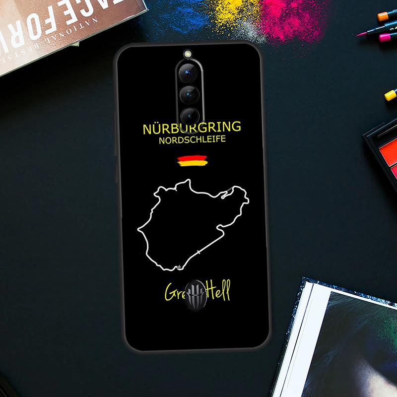 Nurburgring F1 Circuit Case For ZTE Nubia Red Magic 9 8 8S Pro Plus RedMagic 6S 7S Pro 6 7 Pro 5S 6R 5G Back Cover