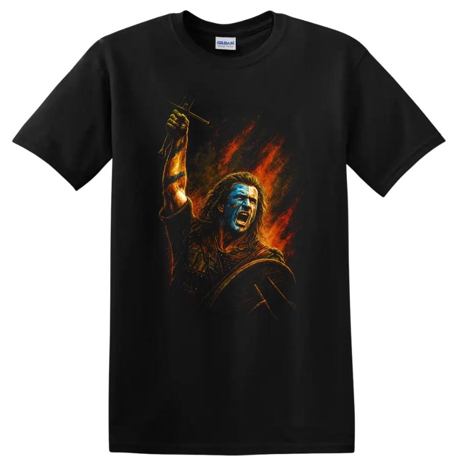 Braveheart T-Shirt Krieger Schlachtruf Schwert Schild T-Shirt Schottisches Epos