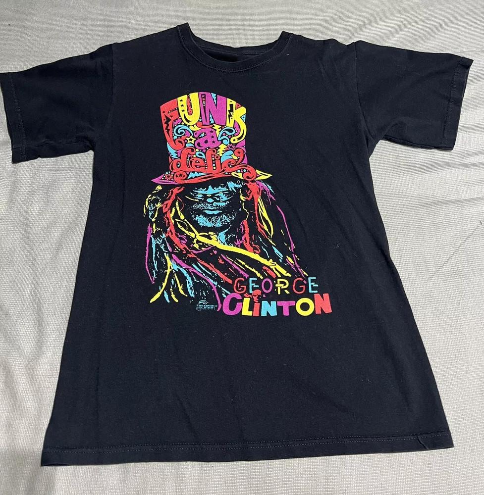 Vtg George Clinton Singer Heavy Cotton Black Full Size Men Women Shirt Unisex T-Shirt L