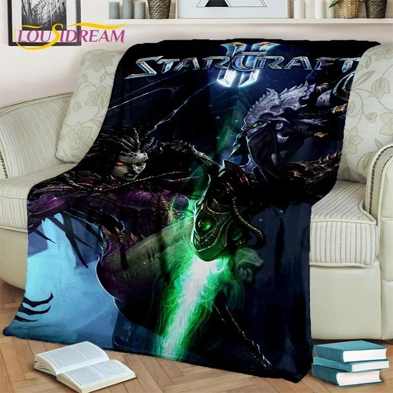 3D StarCraft Classic Game Gamer Blanket,Soft Throw Blanket for Home Bedroom Bed Sofa Picnic Travel Office Rest Cover Blanket Kid