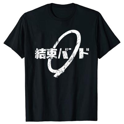 Kessoku Band Bocchi The Rock T-Shirt for Men Cute Anime Funny 100% Cotton Tees Crew Neck Short Sleeve T Shirts Printing Tops