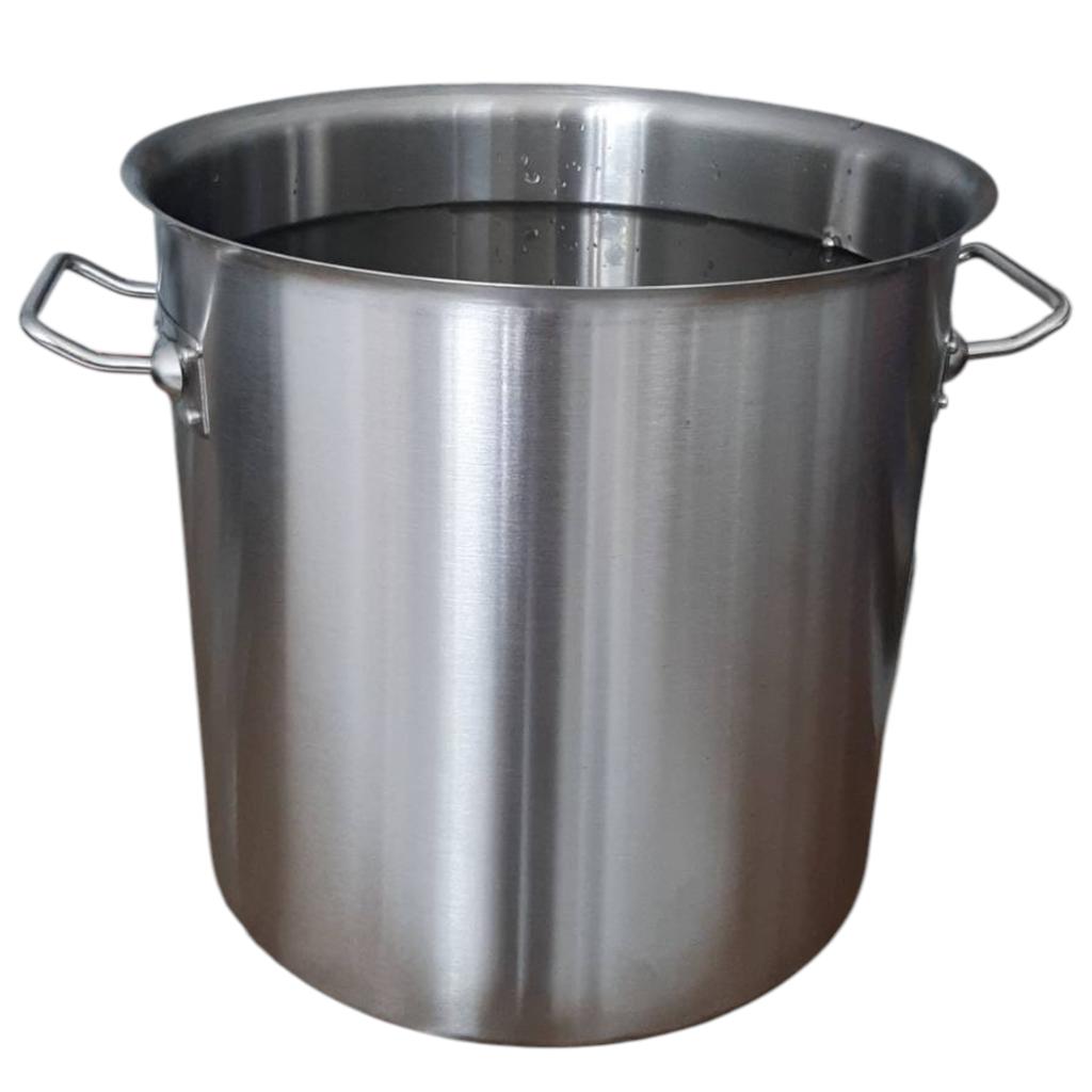 STAINLESS STEEL POT 30.5 cm GASTRO POT 22L WITH METAL LID