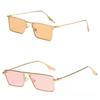 2pcs Women Fashion Metal Frame square outdoors Eyewear Shades Sunglasses For Women Men Glasses