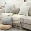 Woven Thick Cushion Cover Yarn Texture Throw Pillow Covers Edge Pressed Sofa Cushion Covers for Home Bedroom Living Room Decor