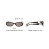 Gucci Logo Detail Oval Sunglasses Men Sunglasses Tortoiseshell GG1662SA002