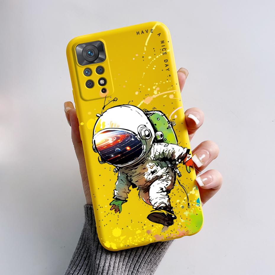 For Redmi Note 11S Note 11 Pro 5G 4G Case Cute Rabbit Panda Protector Fundas Cover For Redmi Note 11 note11E Silicone Phone Case