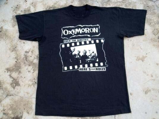 OXYMORON 1995 PROMO “FxxK THE NINETIES…” T-SHIRT All Size BL686