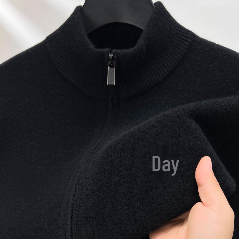 Men's 100% Pure Wool Zipper Cardigan Sweater