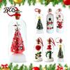 Emotional Connection Holiday Gift Recordable Christmas Message In A Bottle, Voice Recording Keepsake with Creative Tabletop Decor Playback Cork, Snowy