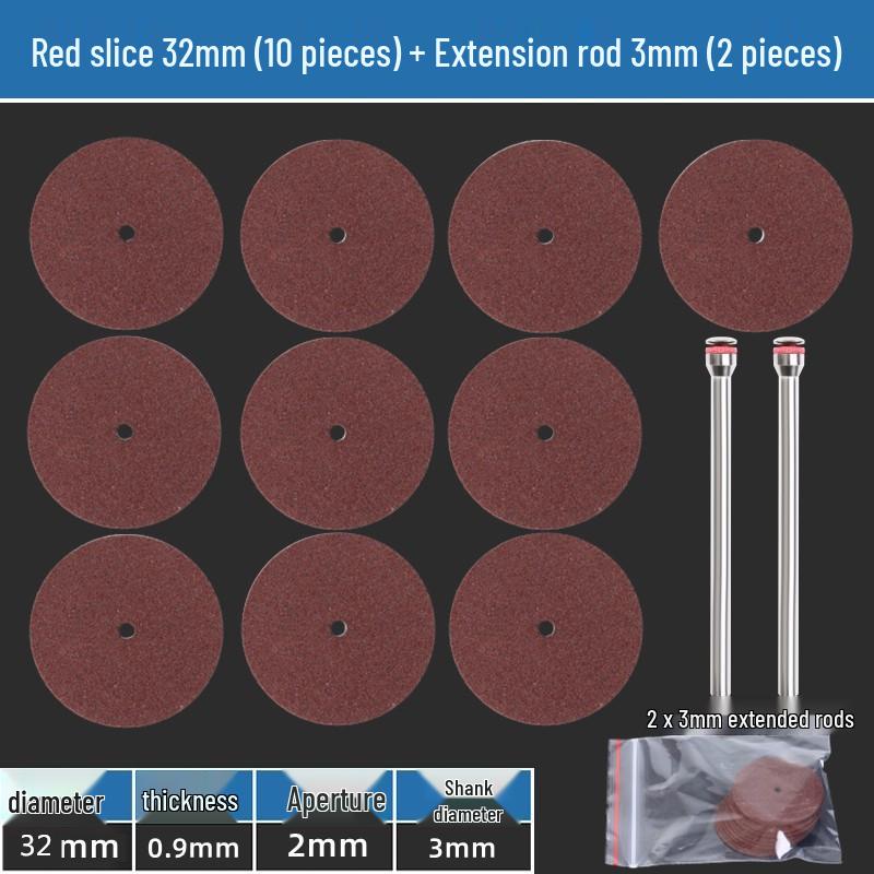 Small Resin Cutting Disc for Metal - Double Mesh Saw Blade & Mini Grinding Wheel