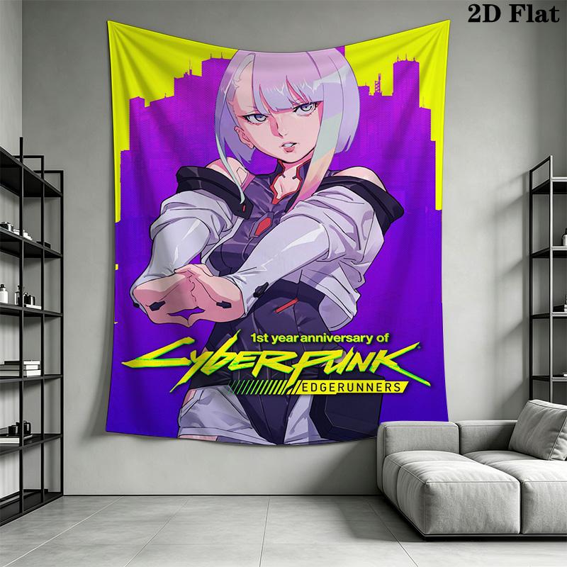 Cyberpunk EDCG Pattern Home Decor Tapestry, Wall Hanging, Decorative RV Wall Cloth.SGT0917464