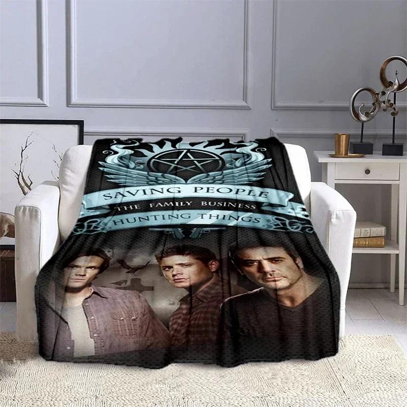 Movie Supernatural - Evil Power Printed Blanket, Fashion Warm Flange Blanket, Picnic Blanket, Bed Blanket, Birthday Gift