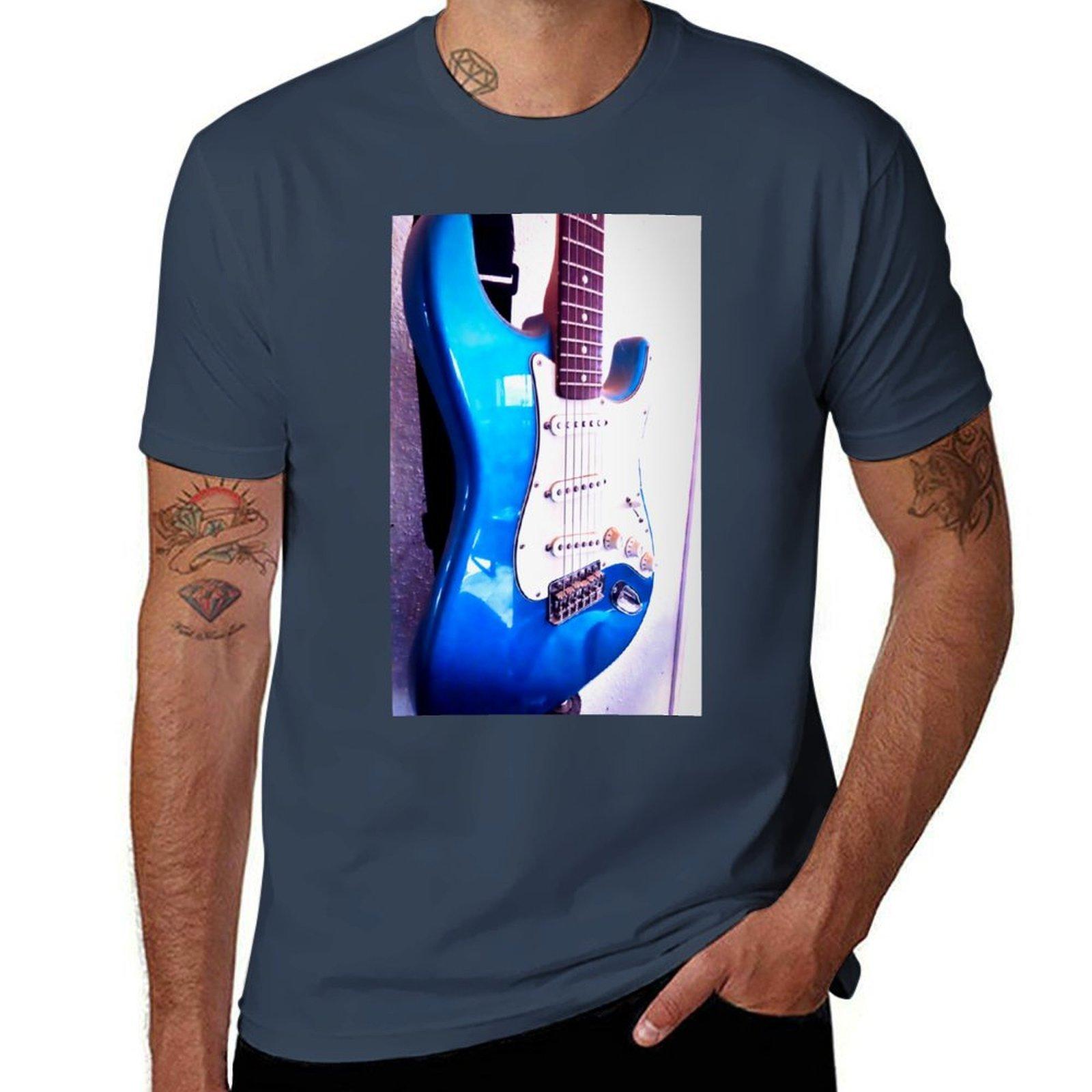 My Blue Strat Tshirt Plus Size Basic Cotton Tshirt S