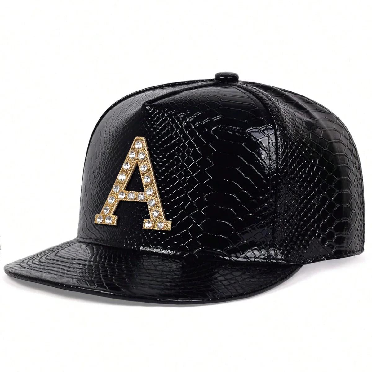 

Unisex Diamond A Letter Label Hip-hop Hats Spring Autumn Outdoor Adjustable Casual Baseball Caps Trucker Caps Sunscreen Hat чёрный