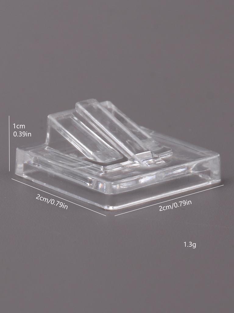 20 STÜCKE Großhandel Klare Kunststoff Ringclip Ring Ausstellungsrequisiten Schmuck Regalständer Halter Quadratisch