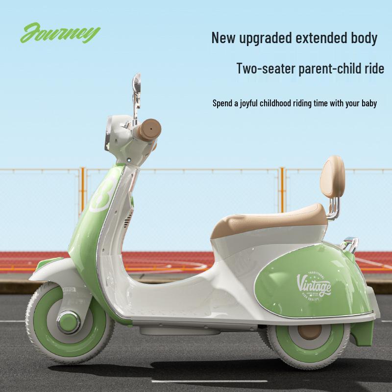 Children's Cross-Border Electric Tricycle with Remote Control - Dual-Drive, Rechargeable, Ideal Gift for Boys and Girls