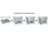Folding Galvanized Iron Frame Logistics Cart with U-shaped Feet