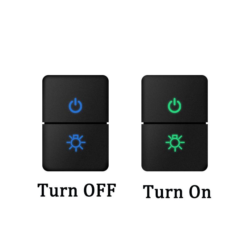 For Suzuki Jimny  Double Button Switch Ignis Spacia Swift Interior Modification Switch  Fog Lamp Tailbox LED Switch Button