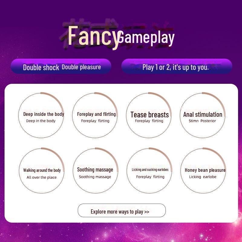 Lai Le USB Double Vibrator: Silent Tongue-Licking, Strong Vibration for Couples & Solo Play