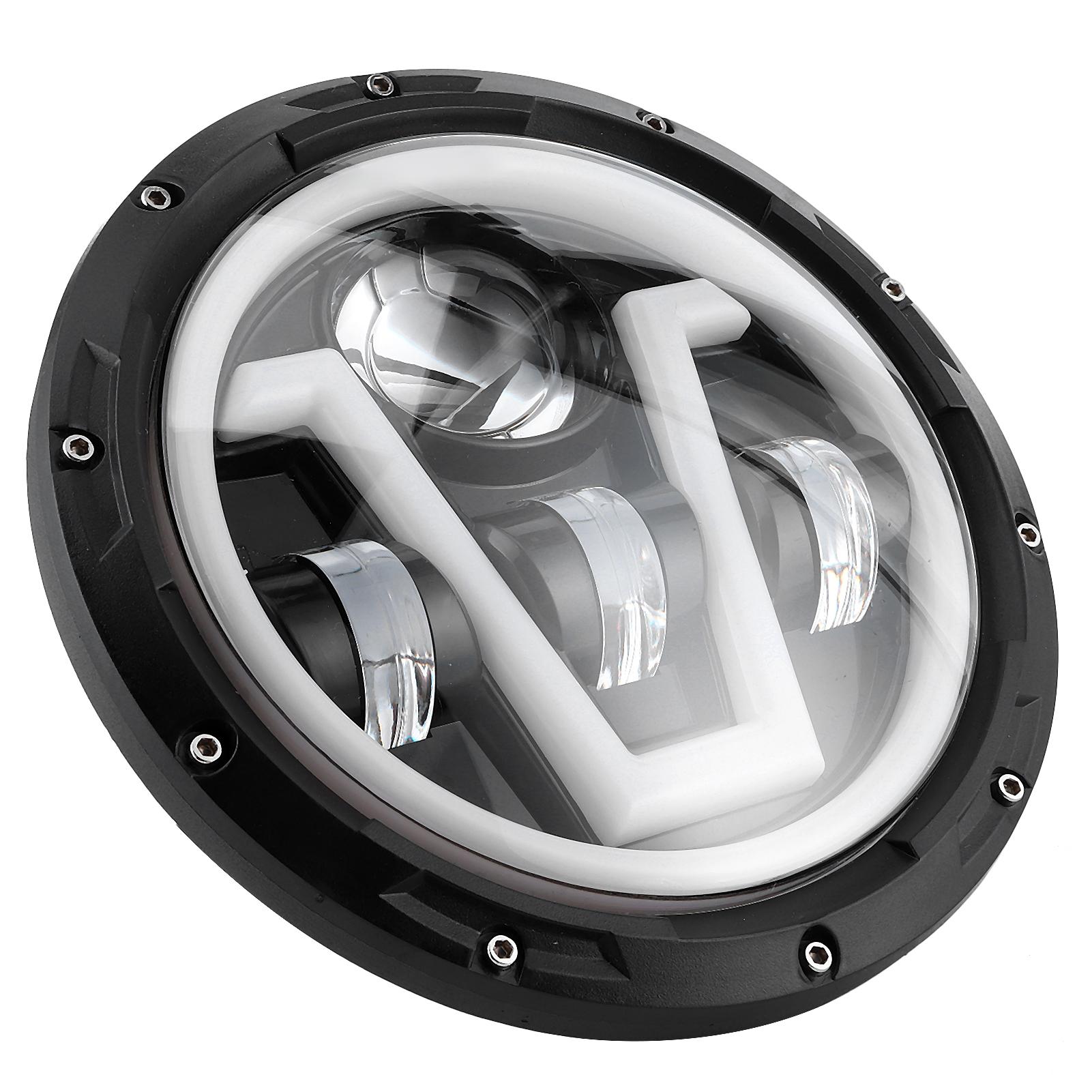 

7in Round LED Headlight White Yellow Light IP67 Waterproof Fit for Jeep Wrangler JK 07 18