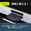 ROOOCYY CD Black Carbon Tuning Disc Vibration Absorption Stabilizer, Fiber, 0.4mm Thickness, Pad, Stabilizer,