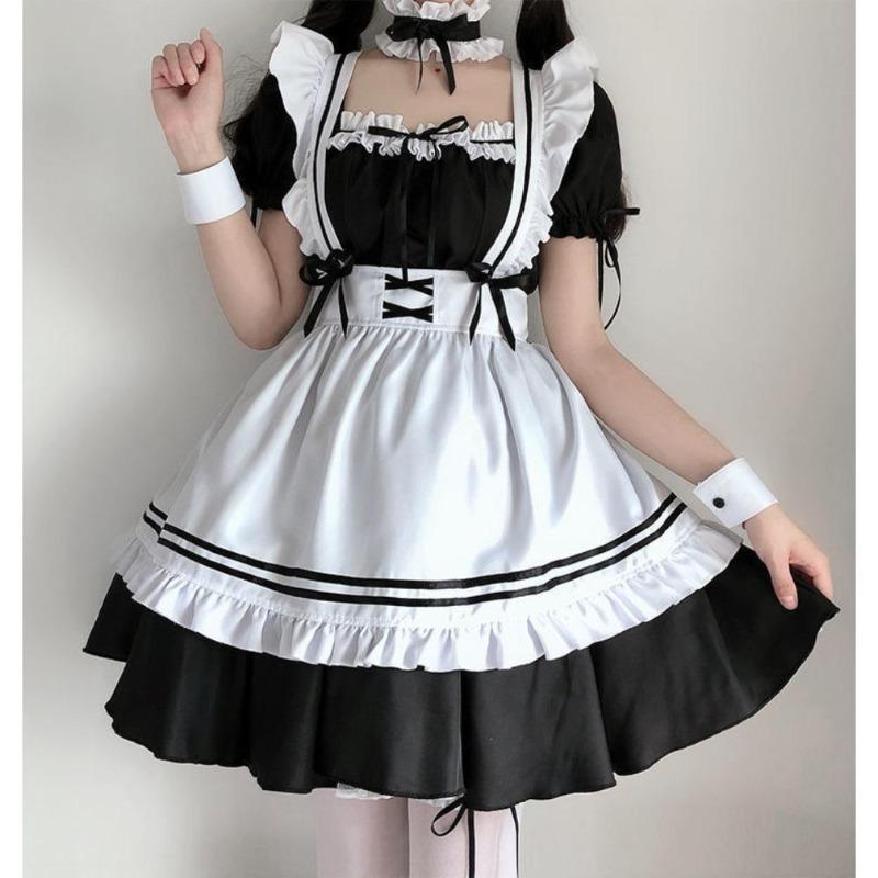 Maid Cosplay Cute Lolita Maid Costumes Women Lovely Ostume Animation Show Japan Outfit Dress Plus Size