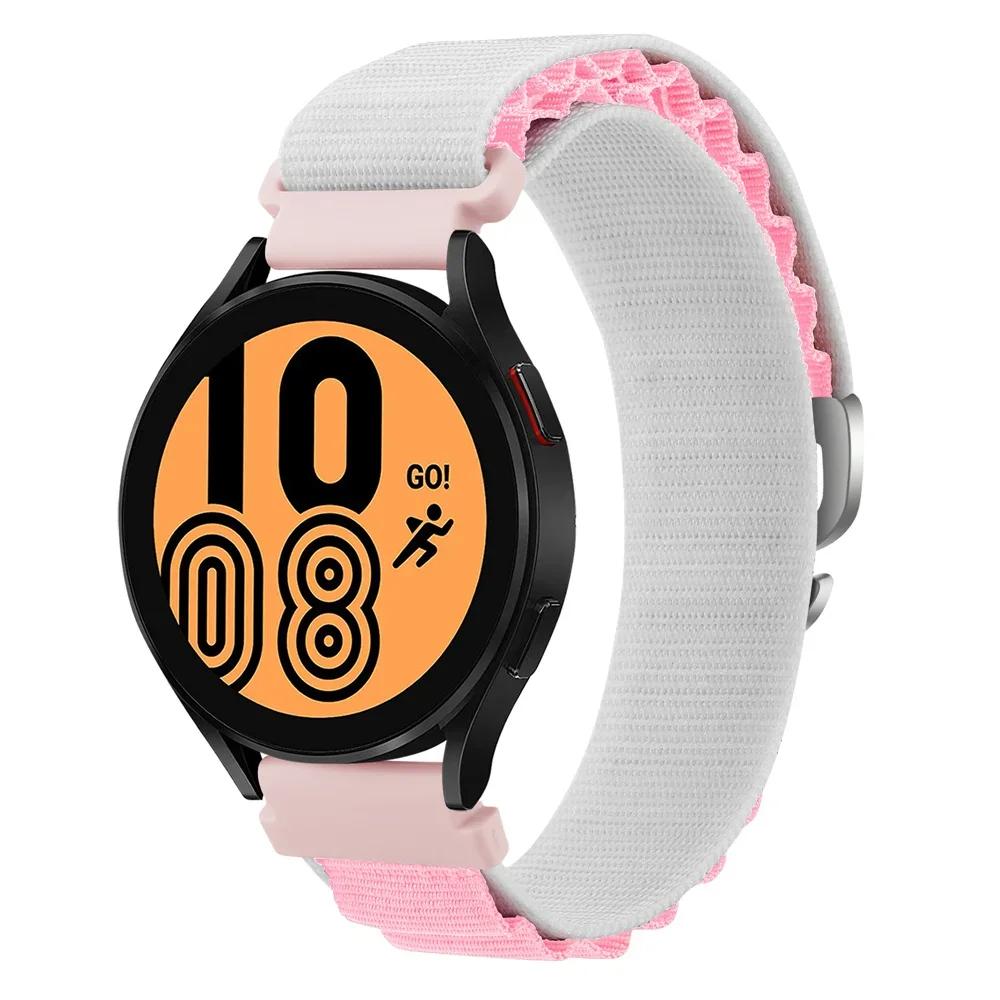 20 22mm Nylon Loop Strap For Xiaomi S4 S3 S2 S1Bracelet Correa For Samung Watch 6 5 4 Active 2 40 44  Sport GTS GTR 4 3 2e GT2 3