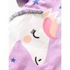 Foreign Trade Children's Clothing Girls' Round Neck Short-Sleeved T-Shirt 23 Summer Style Unicorn Base Shirt Pure Cotton Purple Top 8