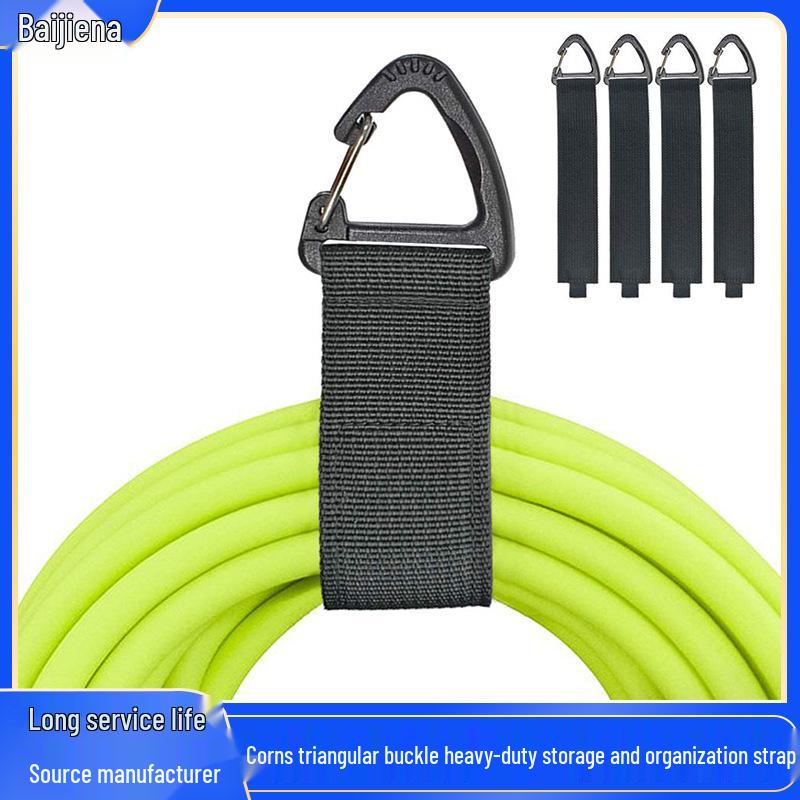 Hanging Heavy Duty Triangle Buckle Storage Strap - Cable Organizer with Eyelet