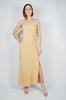 Rochie de vară fără umeri TRG 3182 M (38) Bej