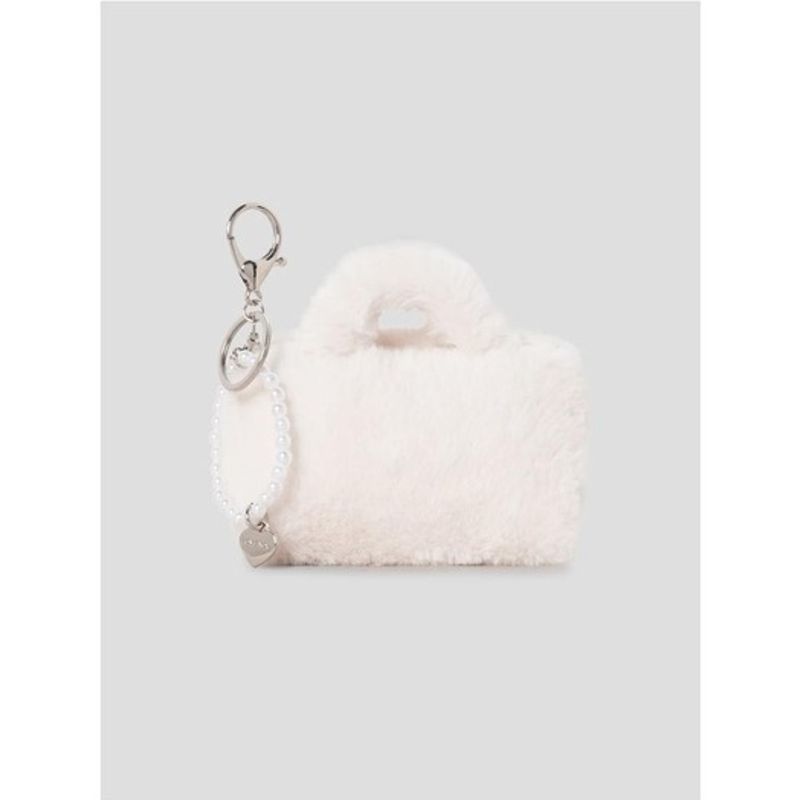

8SECONDS Fur Bag Keychain Ivory (195X8ZWY20) ivory