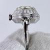 Used [In operation] Seiko Ring Watch Manual Winding Watch Ring Cut Glass Ladies