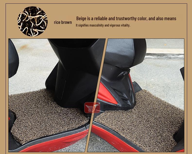 Waterproof, Wear-Resistant Silk Ring Foot Mat for Niu M1 Electric Vehicle